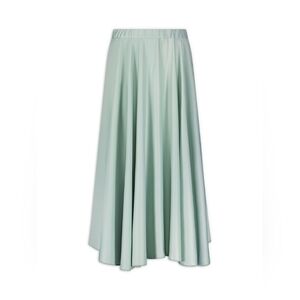 Aleeza Paris Anna Flow Silk Skirt In Tiffany